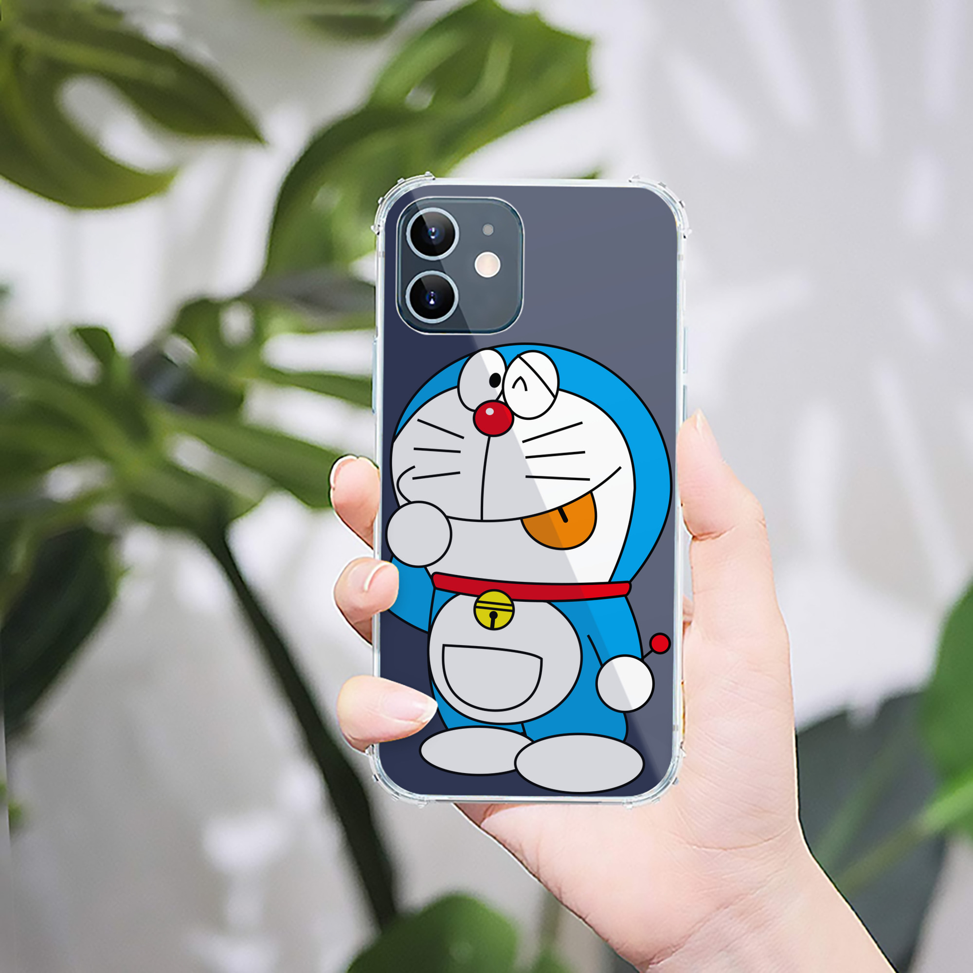 （画像用） ドラえもん Doraemon 【iPhone 12シリーズ対応】透明スマホケース（クリアソフトケース）